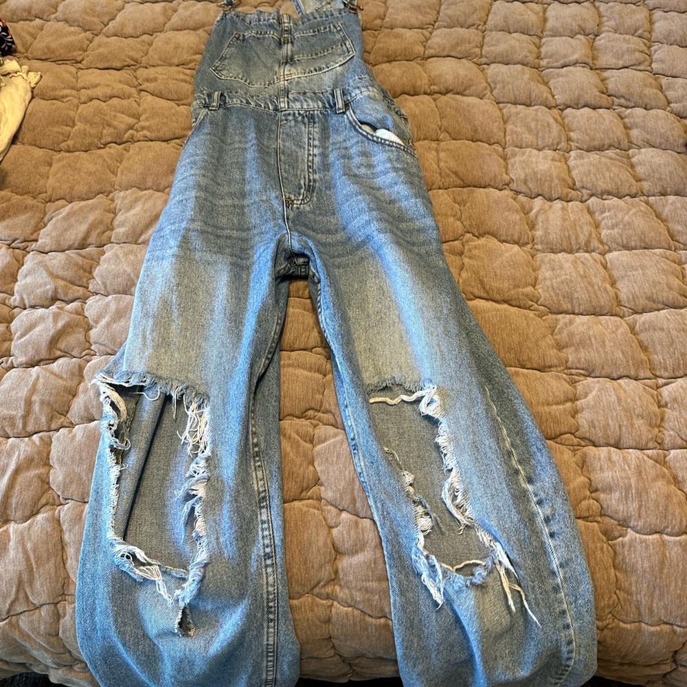 Women's Blue Denim Overalls